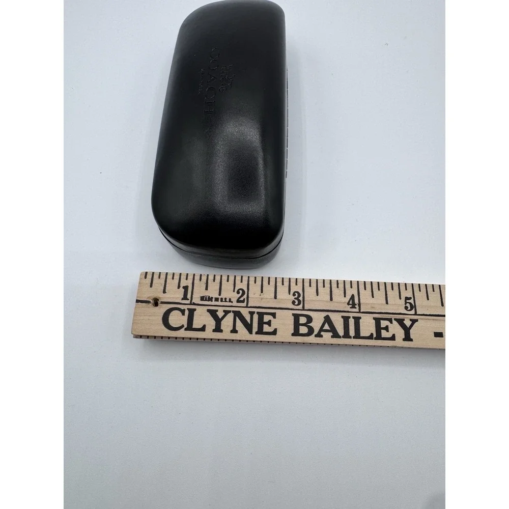 COACH BLACK CASE AUTHENTIC EYEWEAR EYEGLASSES GLASSES CASE ONLY